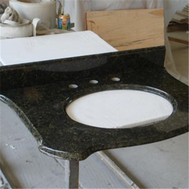 Verde Ubatuba  granite vanity tops